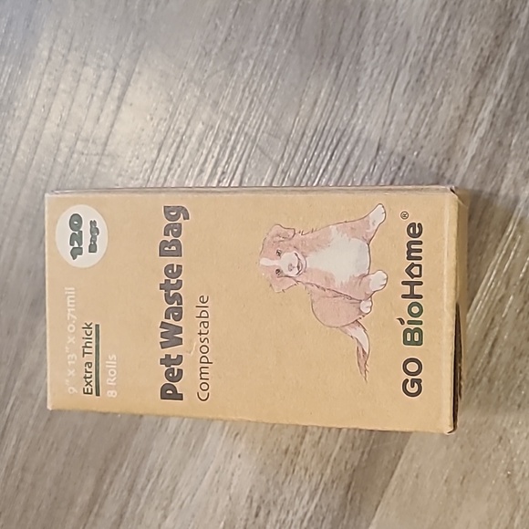 Go BioHome Compostable Dog Poop Bag 120 counts pink - Picture 4 of 7